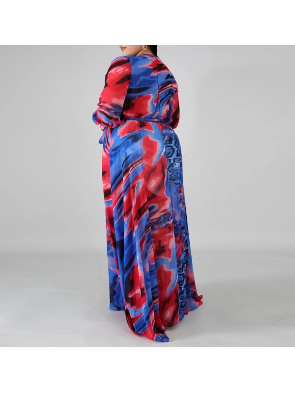Vestito Donna Lungo Plus Taglie Grandi Woman Oversize Maxi Dress OS120013B f10